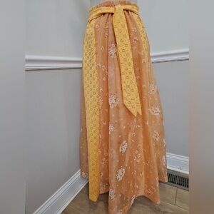 Vintage boho, western, cottage skirt.